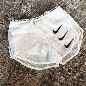 Nike dolphins white running shorts